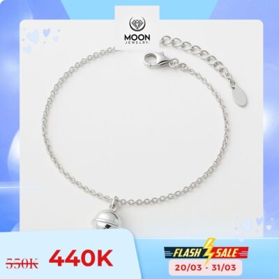 "Lắc chân bạc Hình Chuông - LCB005   "