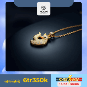 Mặt Dây Vàng 18K Đính Đá Hồ Ly