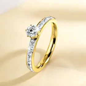Nhẫn Kim Cương Tối Giản Hiện Đại – Trang Sức Sang Trọng