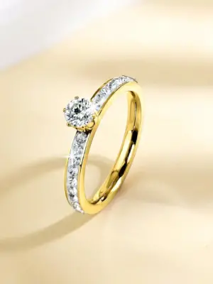 Nhẫn Kim Cương Tối Giản Hiện Đại – Trang Sức Sang Trọng