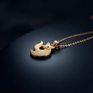 Mặt Dây Vàng 18K Đính Đá Hồ Ly